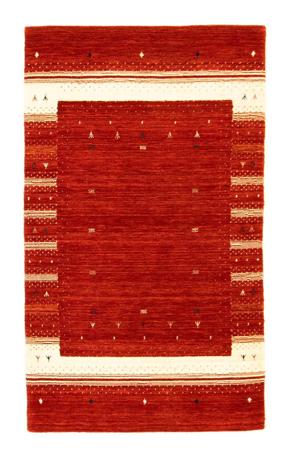 Gabbeh Teppich - Loribaft Indus 162 x 94 cm - rot