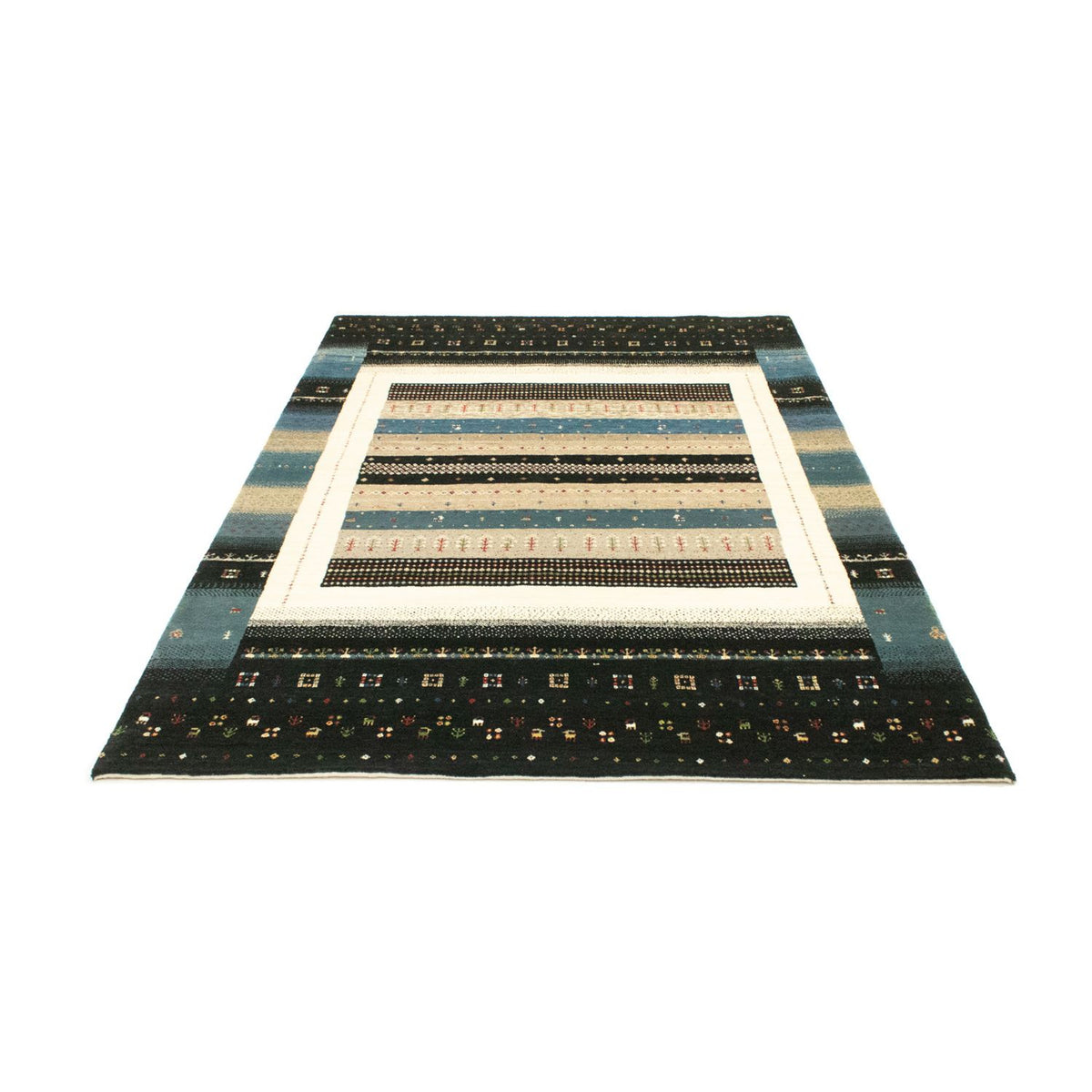 Gabbeh Teppich - Loribaft Indus 243 x 169 cm - mehrfarbig