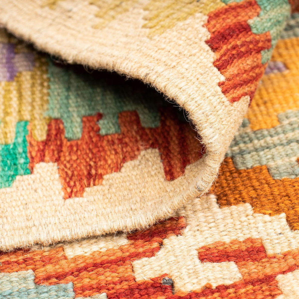 Kelim Teppich - Splash 125 x 80 cm - mehrfarbig