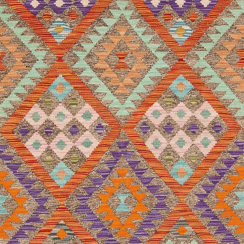 Kelim Teppich - Splash 194 x 154 cm - mehrfarbig