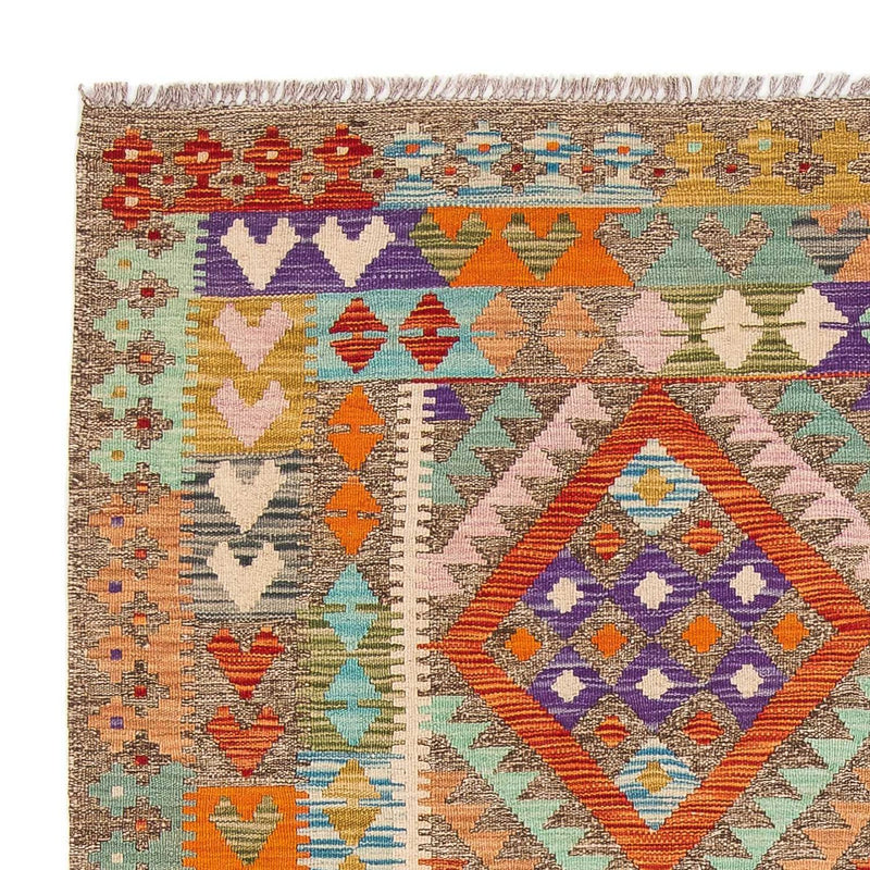 Kelim Teppich - Splash 194 x 154 cm - mehrfarbig