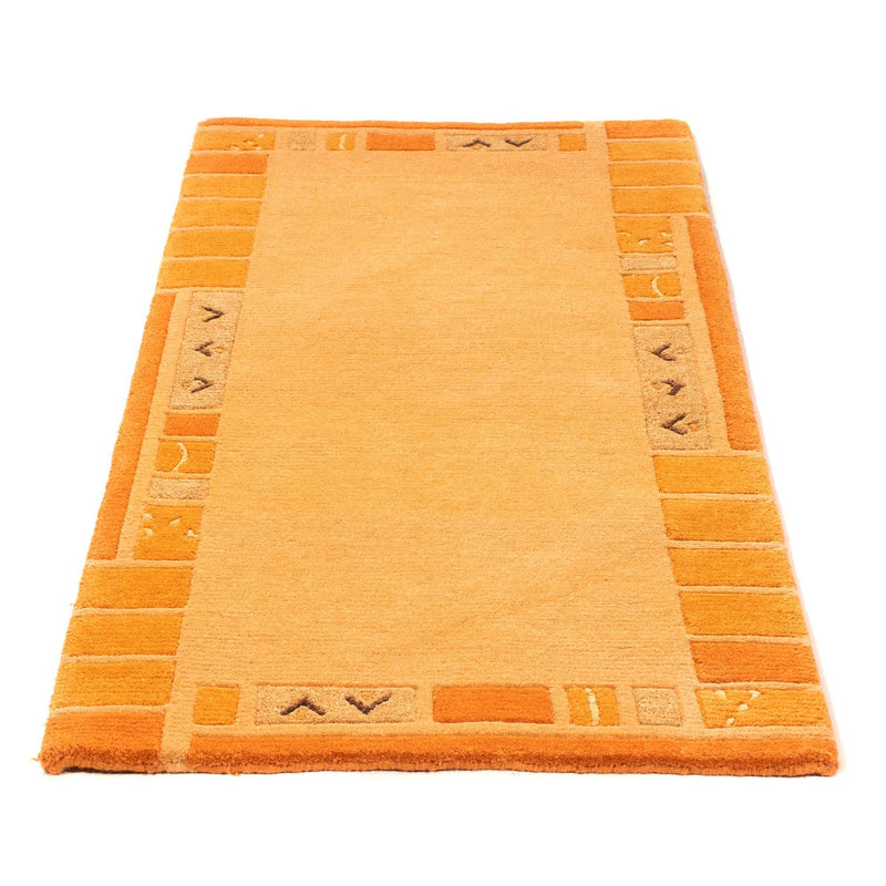 Nepal Teppich 140 x 70 cm - orange