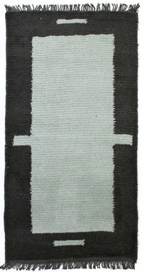 Nepal Teppich 140 x 70 cm - blau