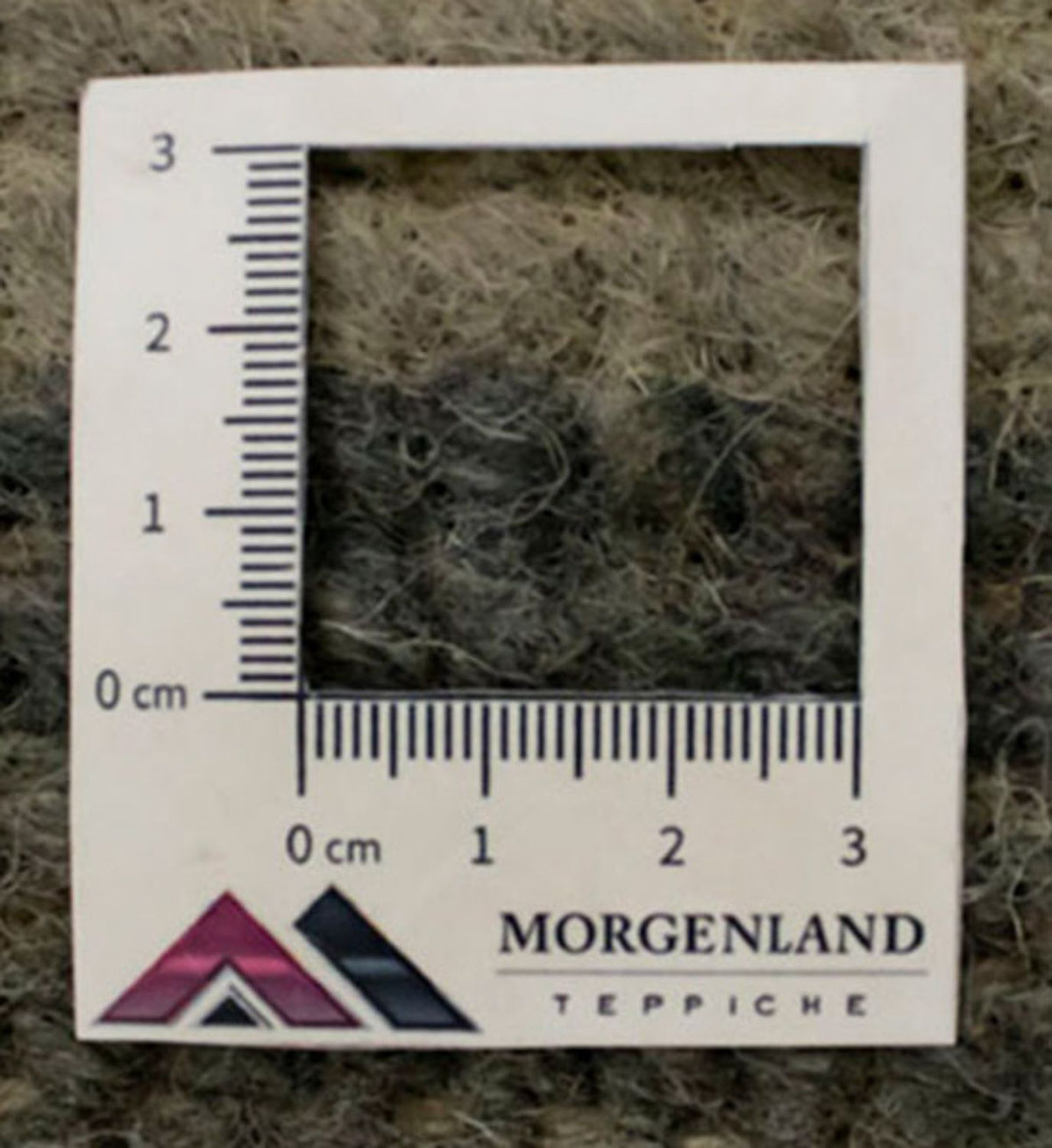 Nepal Teppich 140 x 70 cm - grau