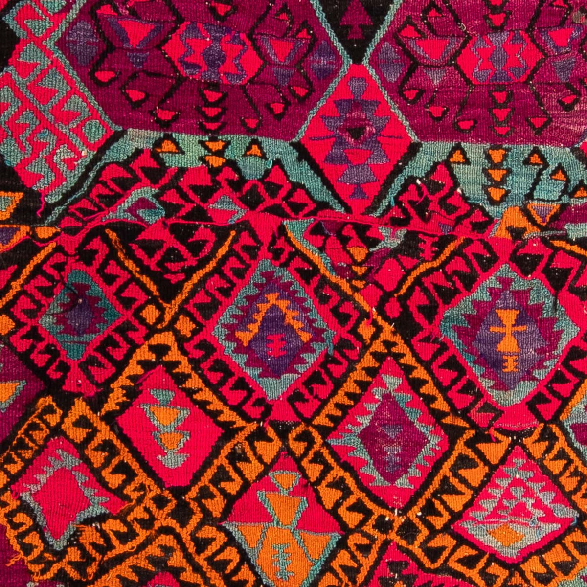 Kelim Teppich - Old 310 x 137 cm - mehrfarbig