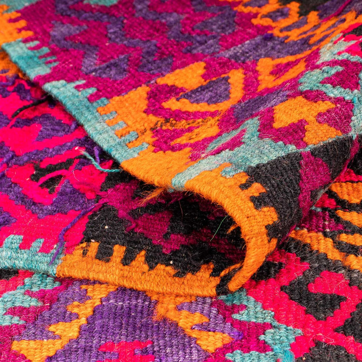 Kelim Teppich - Old 310 x 137 cm - mehrfarbig