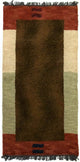 Nepal Teppich 70 x 140 cm - braun