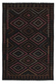 Kelim Teppich - Splash 240 x 166 cm - schwarz