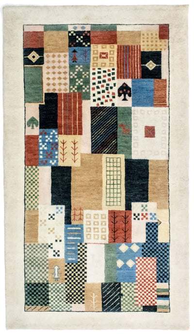 Loribaft Teppich Perser 95x165cm - Wollteppich
