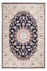 Orientteppich - Nain - Indus - 196 x 134 cm - dunkelblau