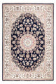 Orientteppich - Nain - Indus - 196 x 134 cm - dunkelblau