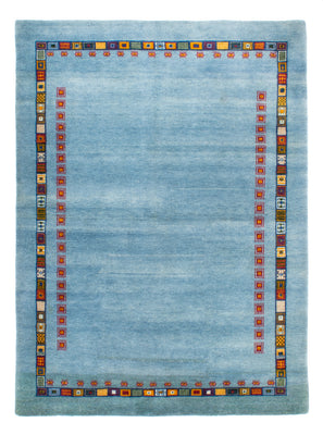 Gabbeh Teppich - Loribaft Perser - 174 x 126 cm - hellblau