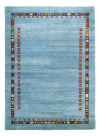 Gabbeh Teppich - Loribaft Perser - 174 x 126 cm - hellblau