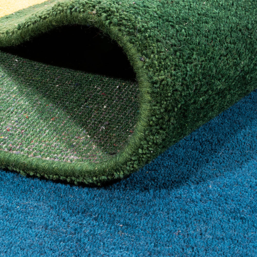 Gabbeh Teppich - Indus - 393 x 297 cm - blau