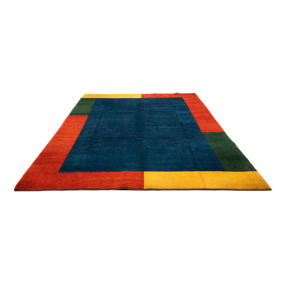 Gabbeh Teppich - Indus - 393 x 297 cm - blau
