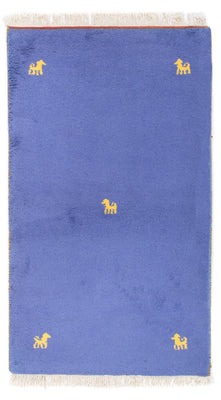 Gabbeh Teppich - Indus - 160 x 94 cm - blau
