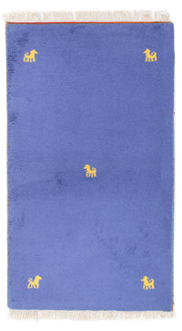 Gabbeh Teppich - Indus - 160 x 94 cm - blau