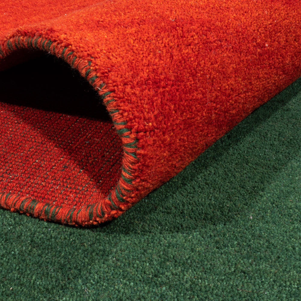 Gabbeh Teppich - Indus - 395 x 310 cm - grün