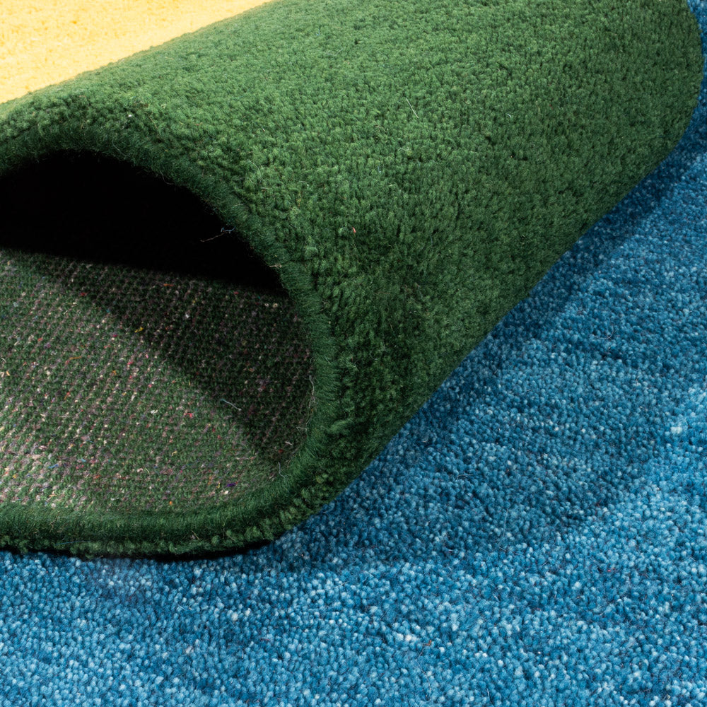 Gabbeh Teppich - Indus - 397 x 285 cm - blau