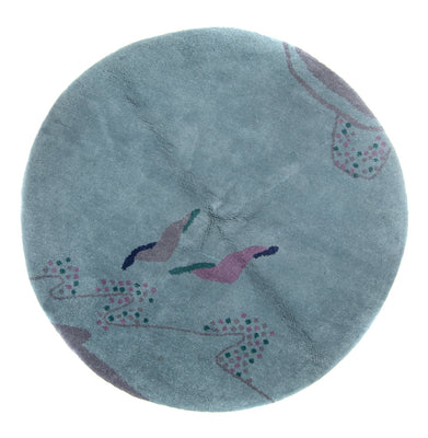 Gabbeh Teppich - Indus rund  - 200 x 200 cm - blau