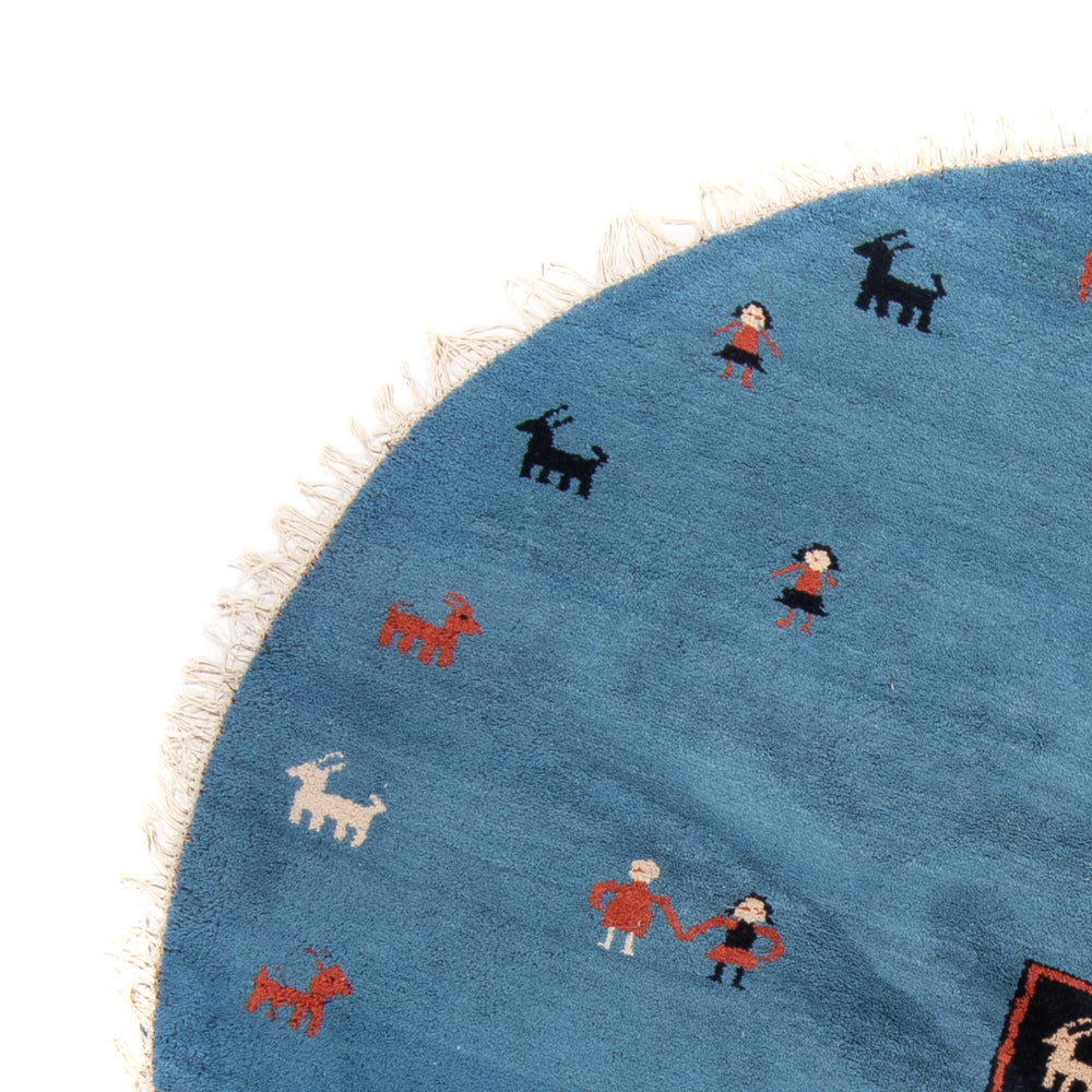 Gabbeh Teppich Indus 195x195cm - Wollteppich