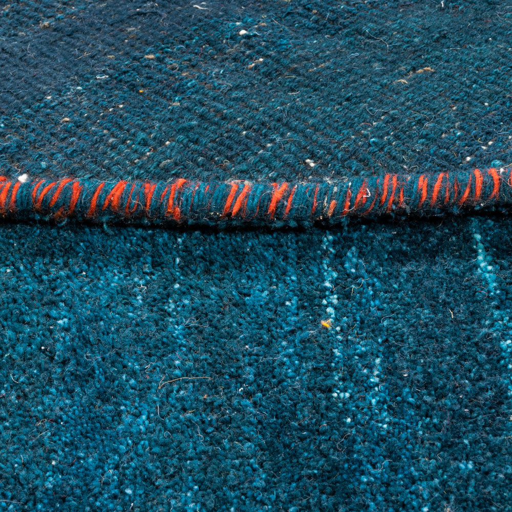 Gabbeh Teppich - Indus rund  - 200 x 200 cm - blau