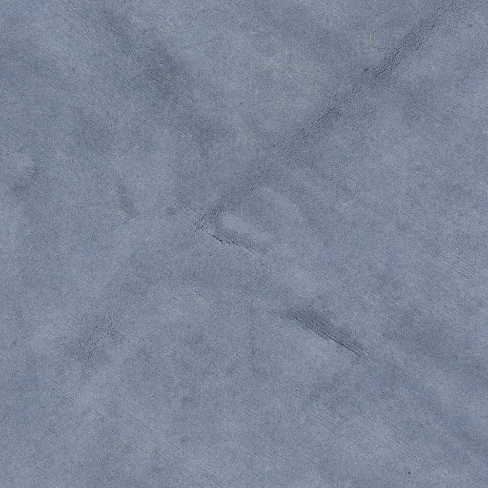 Nepal Teppich rund  - 197 x 197 cm - blau