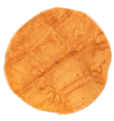 Hochflor Teppich rund  - 200 x 200 cm - gold