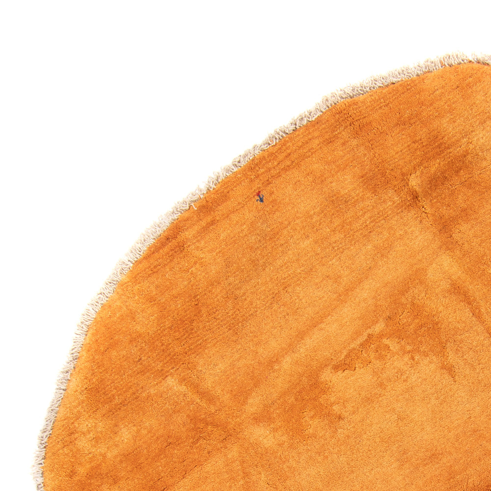 Hochflor Teppich rund  - 200 x 200 cm - gold