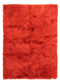 Hochflor Teppich - 230 x 160 cm - rot