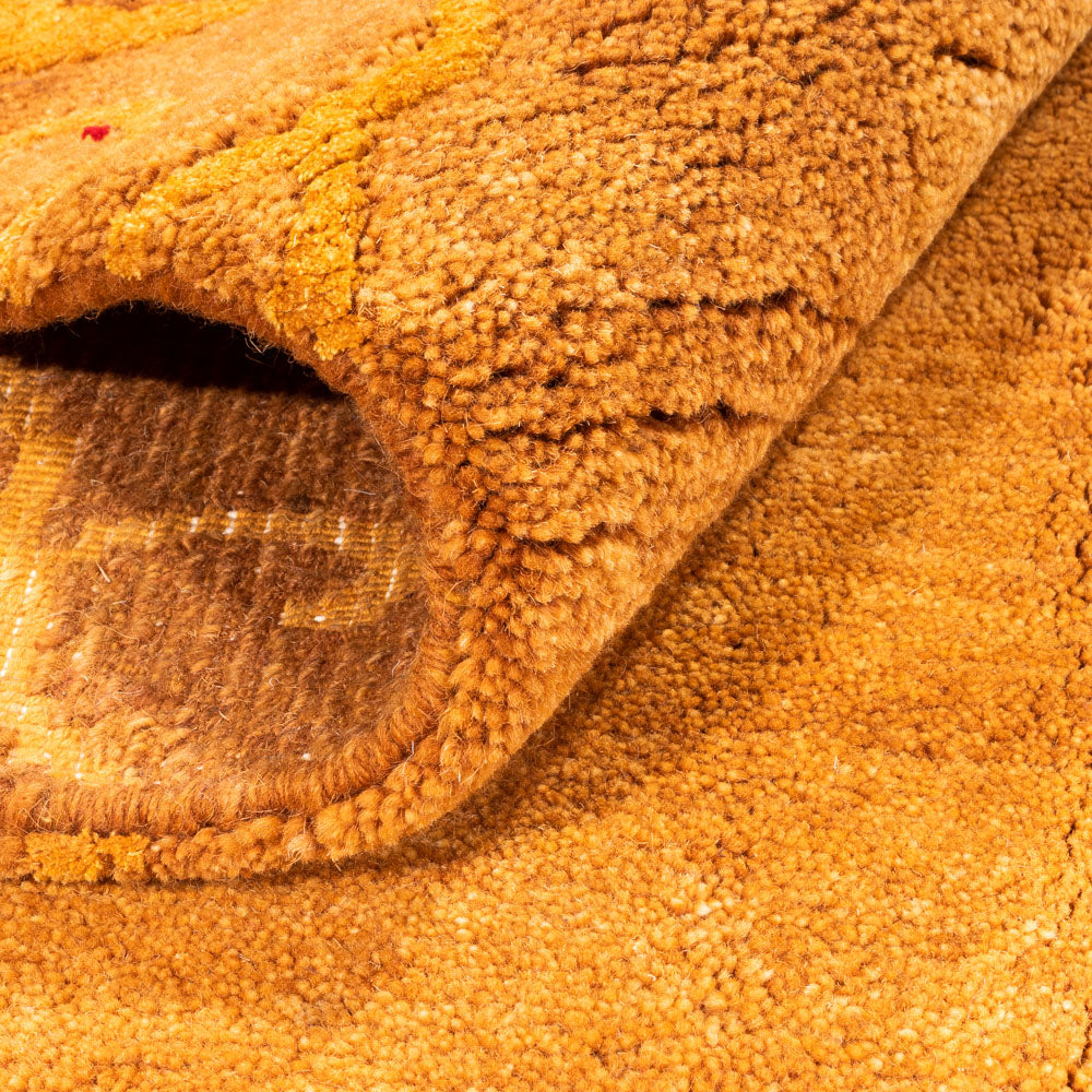 Nepal Teppich quadratisch  - 207 x 199 cm - rost