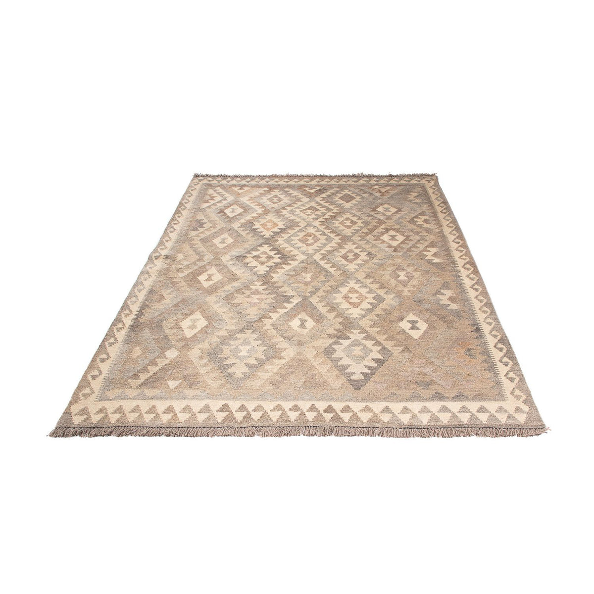 Kelim Teppich - Trendy 205 x 151 cm - beige