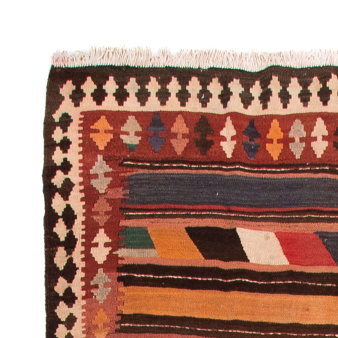 Kelim Teppich - Old 390 x 170 cm - mehrfarbig