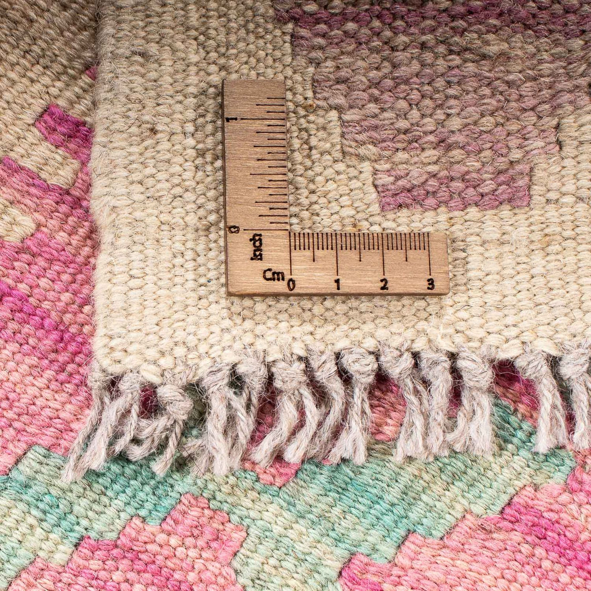 Kelim Teppich - Splash 175 x 130 cm - rosa