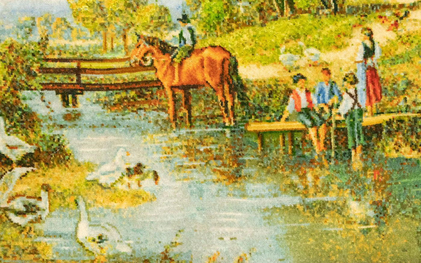 Bild-Teppich 116x84cm - Orientteppich