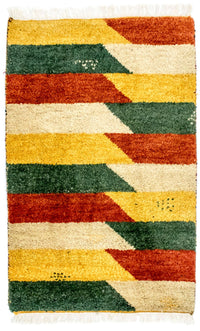 Gabbeh Teppich - Indus 90 x 60 cm - bunt