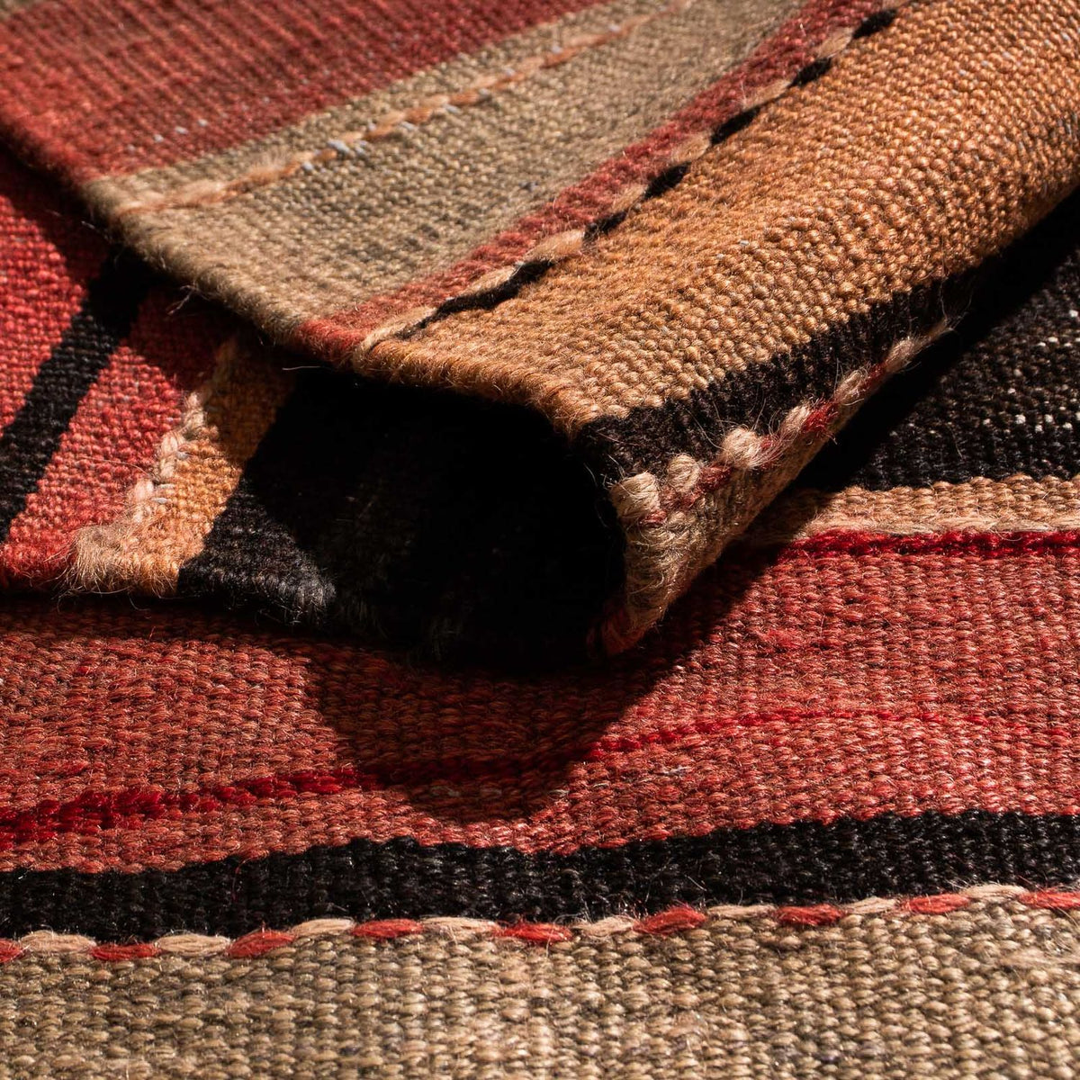 Kelim Teppich - Old 255 x 130 cm - mehrfarbig