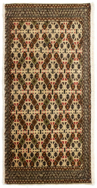 Turkaman Teppich 100 x 50 cm - beige