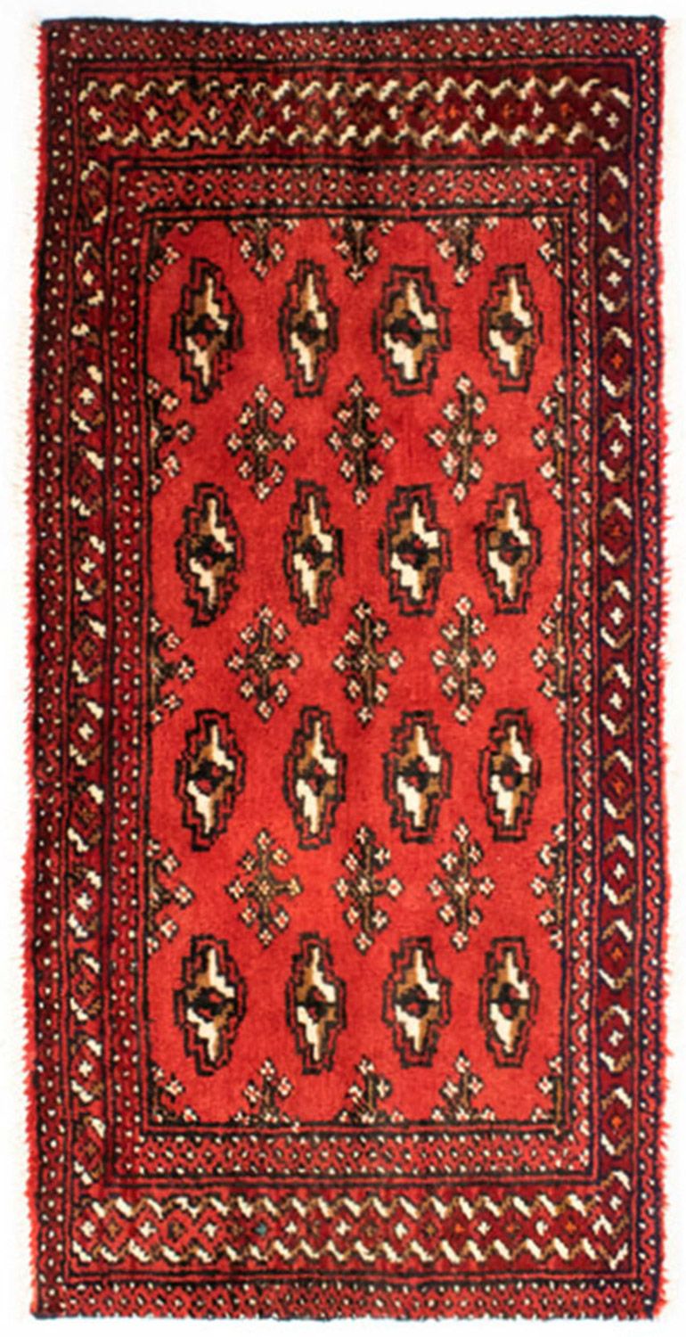 Turkaman Teppich 100 x 50 cm - rot
