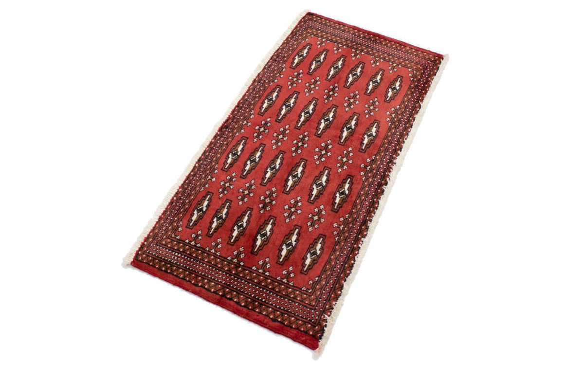 Turkaman Teppich 100 x 50 cm - rot