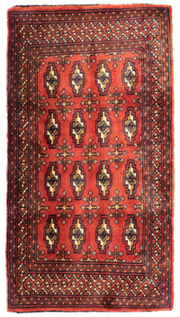 Turkaman Teppich 100 x 50 cm - rot