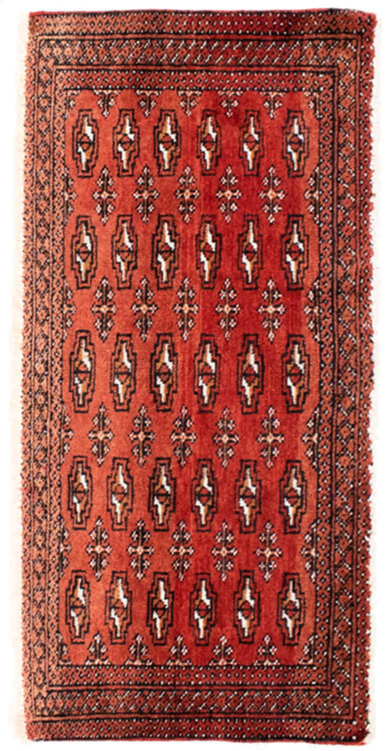 Turkaman Teppich 100 x 50 cm - rot