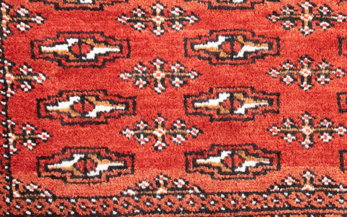 Turkaman Teppich 100 x 50 cm - rot