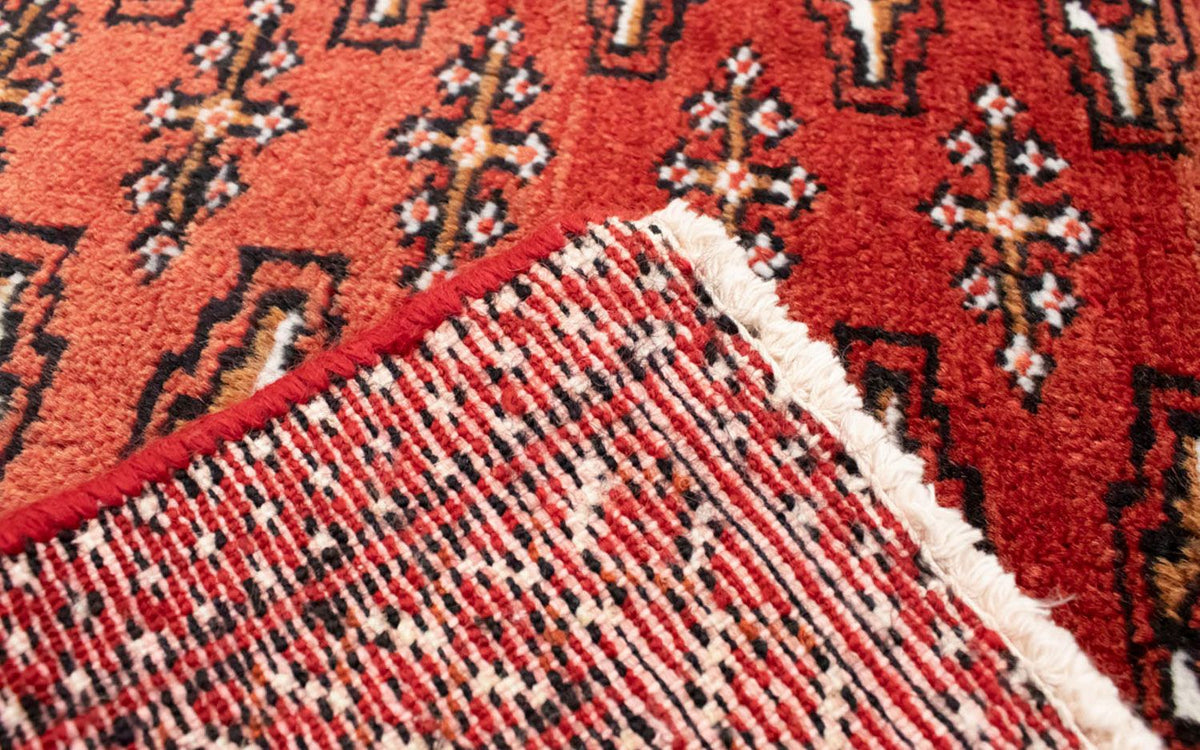 Turkaman Teppich 100 x 50 cm - rot