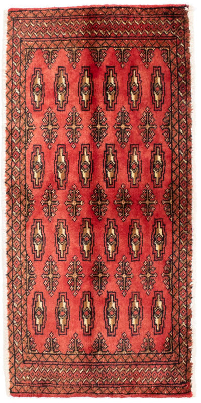 Turkaman Teppich 50x100cm - Orientteppich - rot