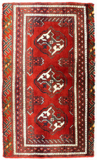 Turkaman Teppich 100 x 50 cm - rot