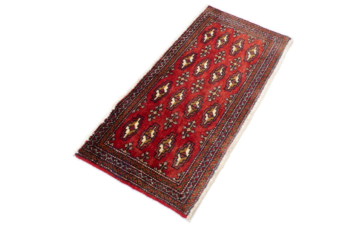Turkaman Teppich 100 x 50 cm - rot