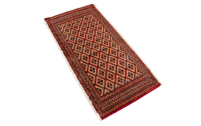 Turkaman Teppich 100 x 50 cm - orange