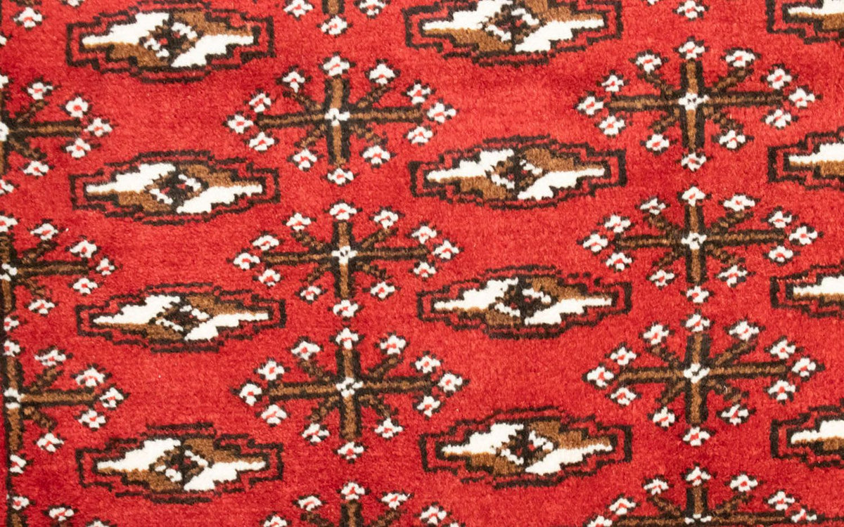 Turkaman Teppich 100 x 50 cm - rot