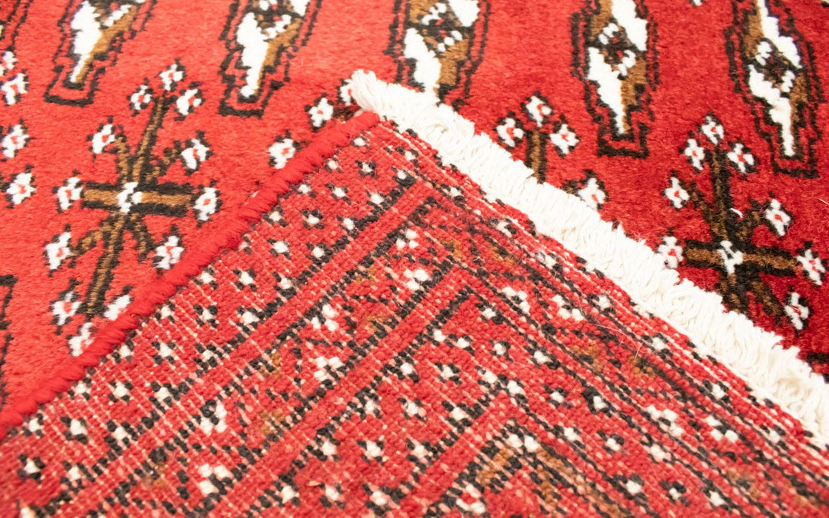 Turkaman Teppich 100 x 50 cm - rot